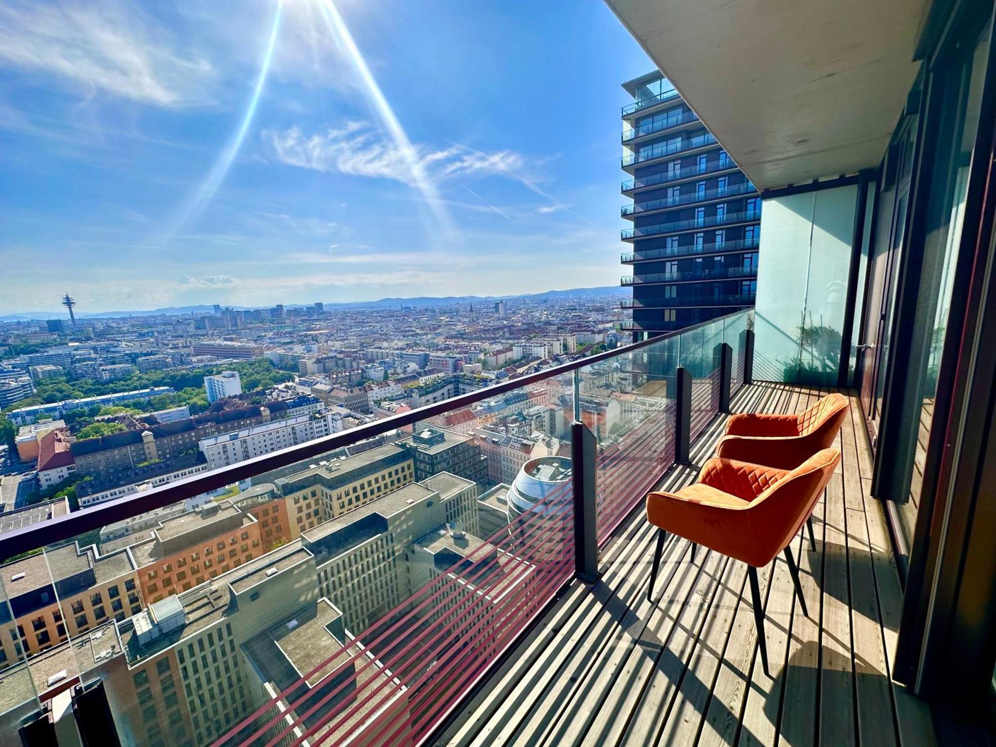 Luxury Penthouse I Rooftop Pool I Self Check-In Viena Exterior foto